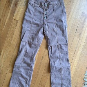 Casual Button-Fly Pants